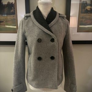 J. Crew Sasha Stadium Cloth by Nello Gori Wool Pea Coat  Size S